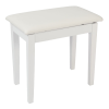 Banqueta piano/teclado de madera blanco