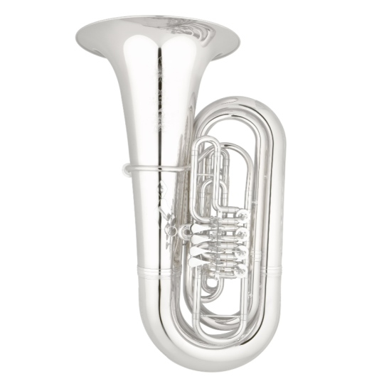 Tuba en sib eastman ebb825gs 5/4 plateada 4 cilindros