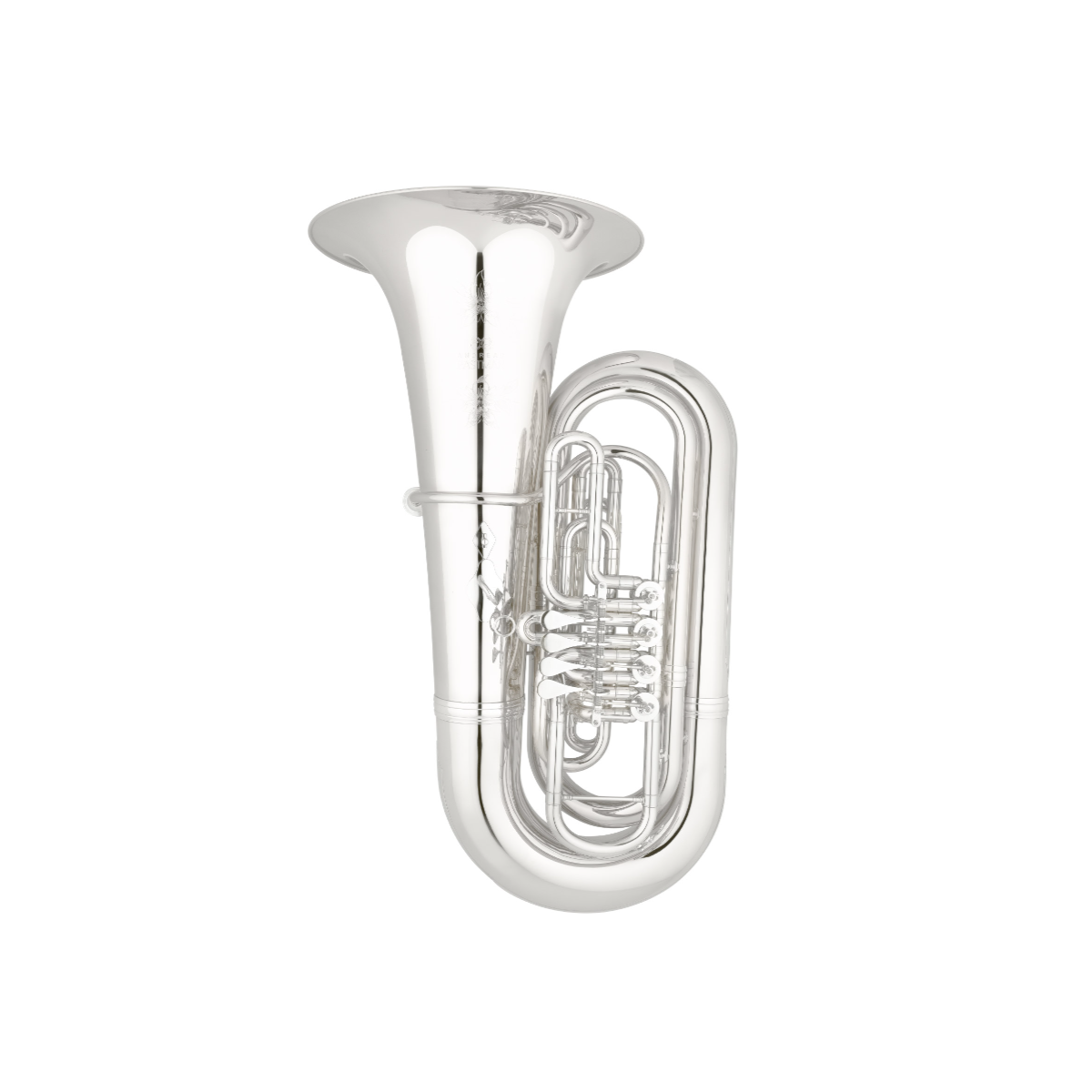 Tuba en sib eastman ebb825gs 5/4 plateada 4 cilindros