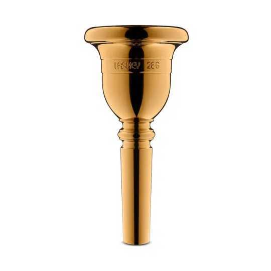Tuba mouthpiece Laskey American gold-plated shank