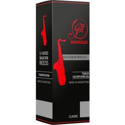 Tenor sax reeds Gonzalez Classic GC Filed Cut 2 (box of 5).