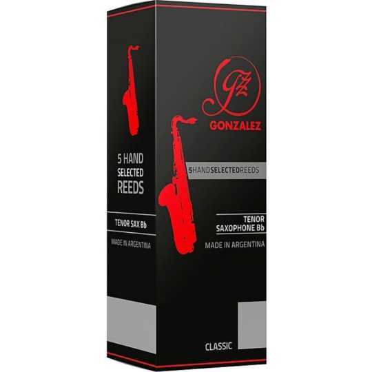 Tenor sax reeds Gonzalez Classic GC Filed Cut 2 (box of 5).