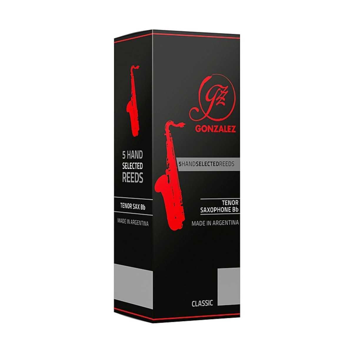 Tenor sax reeds Gonzalez Classic GC Filed Cut 2 (box of 5).