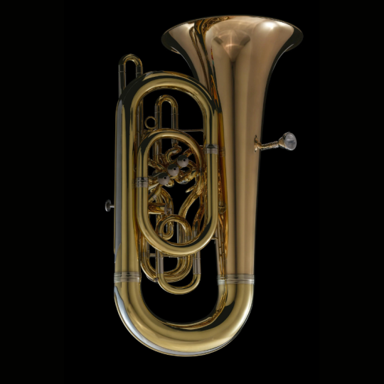 Tuba in Eb Wessex Elgar lacquered 3+1 front action TE558P