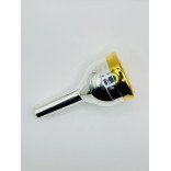 Tuba mouthpiece Mercer&Barker MB3 with gold rim