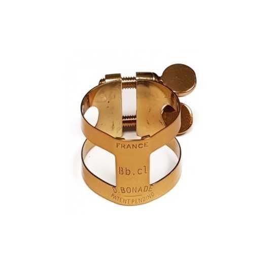 Bass clarinet ligature Bonade inverted dark gold Bass clarinet ligature Bonade inverted dark gold