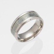Anillo pentagrama 6 acero inoxidable oro