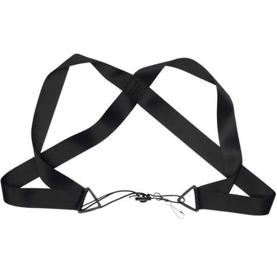 Medium bassoon harness with metal carabiner.