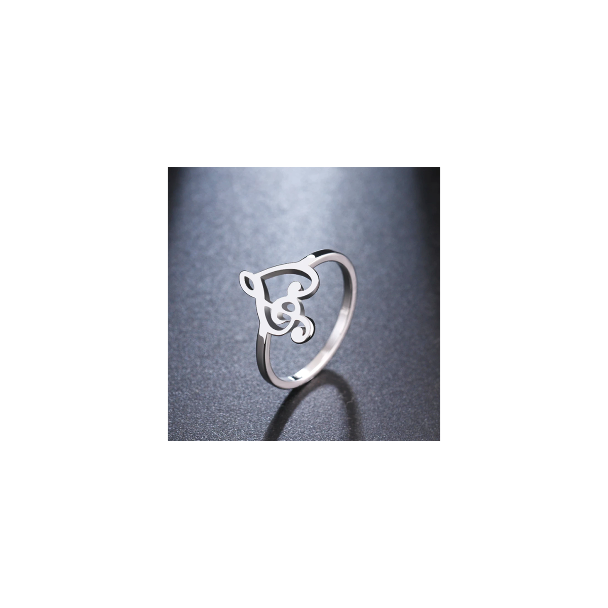 Solfa ring 9 stainless steel