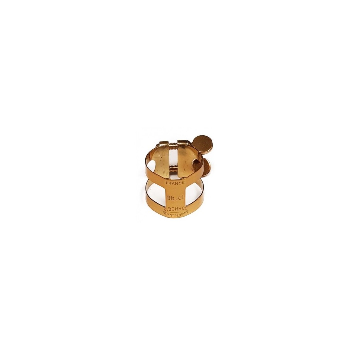 Soprano saxophone Bonade inverted dark gold clamp
