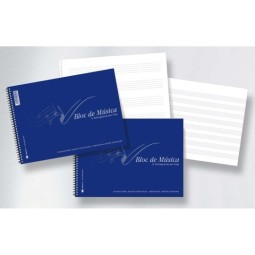 Libreta música a5 8 pentagramas tauro extra azul