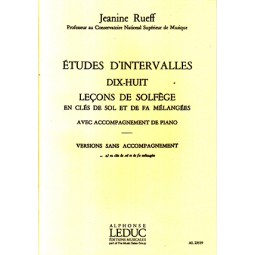 18 interval studies with 2 clefs without AC - Jeanine Rueff