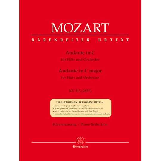 Andante in C major K.V.315 for flute Urtext - Mozart W.A. (Barenreiter)