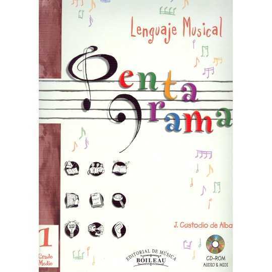 Pentagrama lenguaje musical Grado Medio 1 + cd - Custodio de Alba, Josep