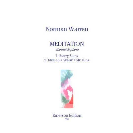 Meditation para clarinete y piano - Norman Warren (Emerson)