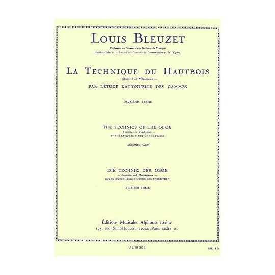 THE TECHNICS OF THE OBOE 2 - BLEUZET, LOUIS