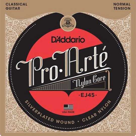 Juego cuerdas guitarra clásica D´Addario ProArté normal tension ej-45