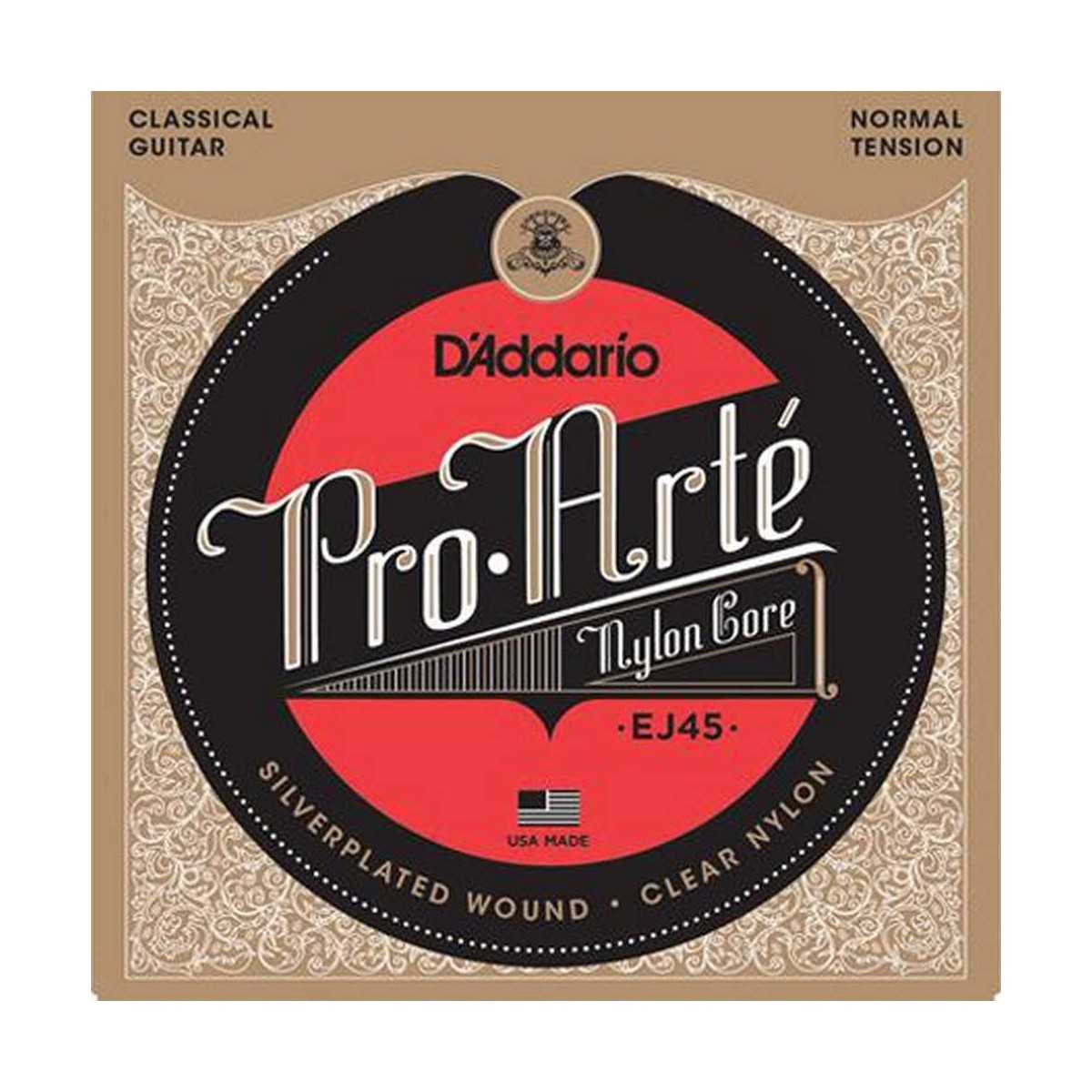 Juego cuerdas guitarra clásica D´Addario ProArté normal tension ej-45