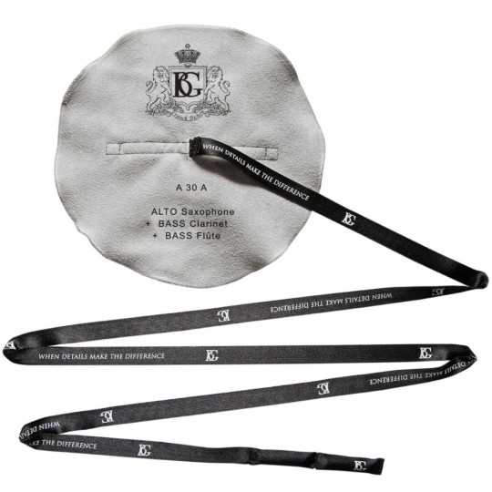 Bass clarinet/low flute/alto saxophone microfiber silk cleaner BG A30A