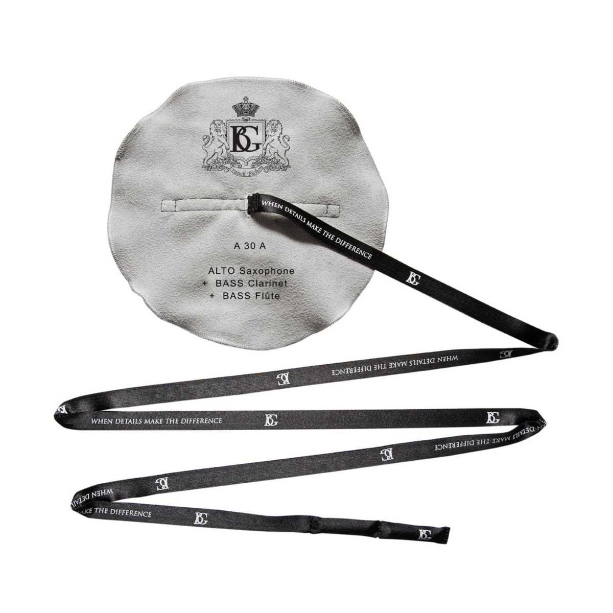 Bass clarinet/low flute/alto saxophone microfiber silk cleaner BG A30A