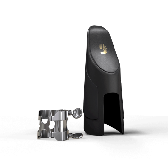 D'Addario Hcl1S silver-plated clarinet ligature and mouthpiece cap