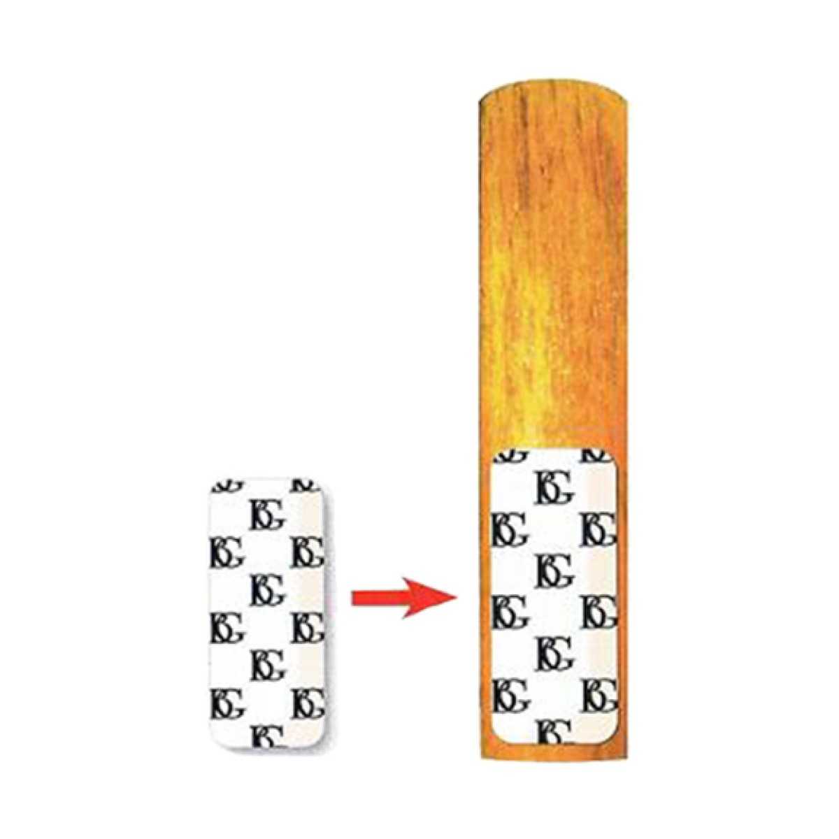 Saxophone tenor/baritone/bass BG cane protector sticker (3 units)