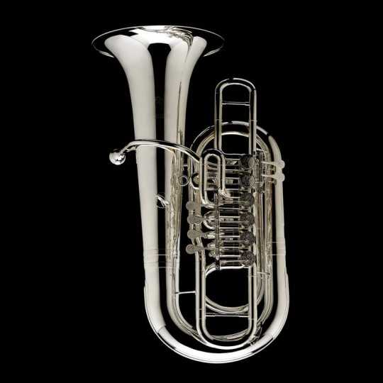 Tuba en Fa Wessex Linz lacada 6 cilindros PLATEADA