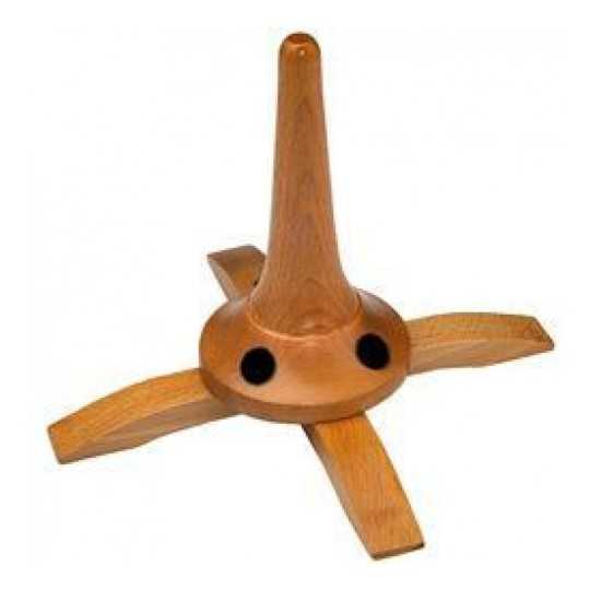 Soporte clarinete madera nogal