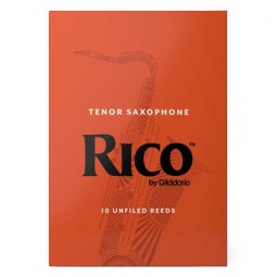 Tenor saxophone reeds Rico D'Addario 3 (box of 10).