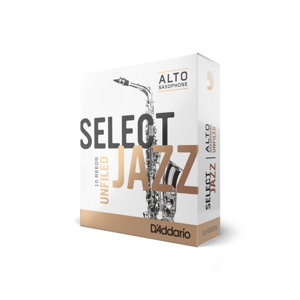 Alto saxophone reed D'Addario Select Jazz 3 hard filed