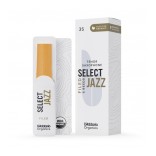 Tenor sax reed D'Addario Select Jazz 3 soft filed organic