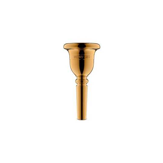 Tuba mouthpiece Laskey European gold shank