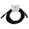 Cable xlr/xlr macho/hembra 9m trenzado tela EK