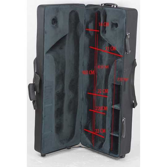 Baritone saxophone case with wheels Ortolá