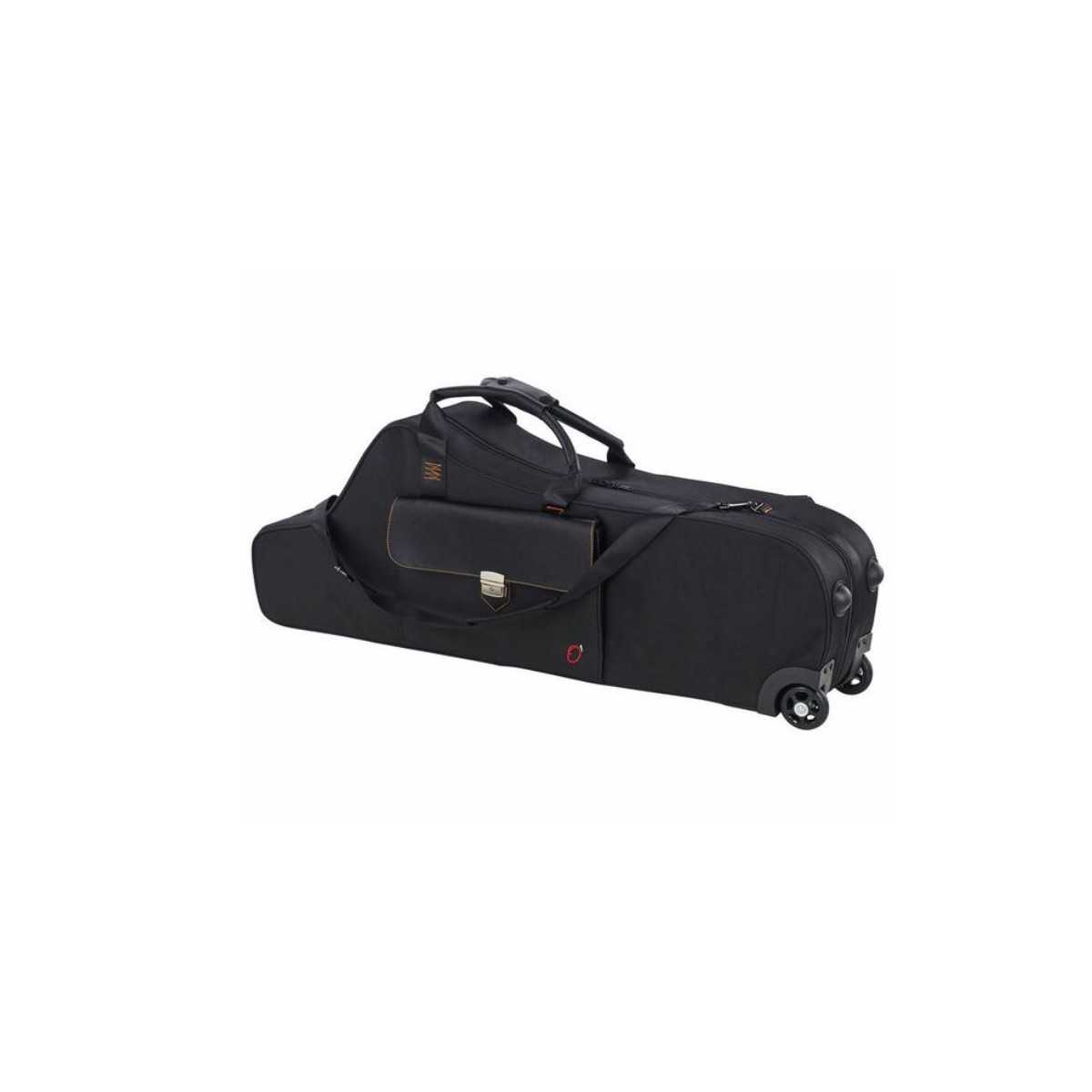 Estuche saxo barítono compacto con ruedas Ortolá