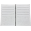 Libreta música A4 6 Pentagramas + Cuadrícula tapa amarilla