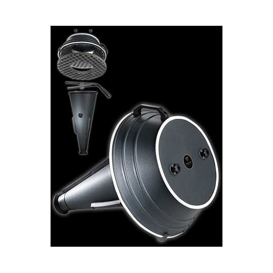 Mute for tuba in F/E-flat combined with Schlipf mute.