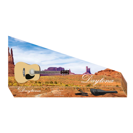 Pack guitarra acústica Daytona electrificada Dreadnought - A411