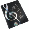 Silver treble clef folder Silver treble clef folder