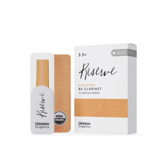 D'Addario Reserve Evolution 3.5+ organic clarinet reeds