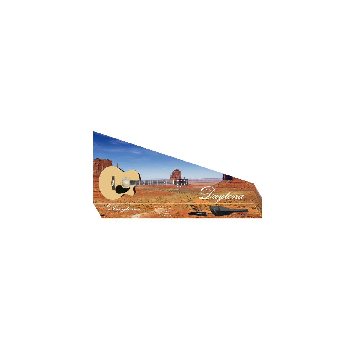 Pack guitarra acústica Daytona electrificada mini jumbo Cutaway - A401
