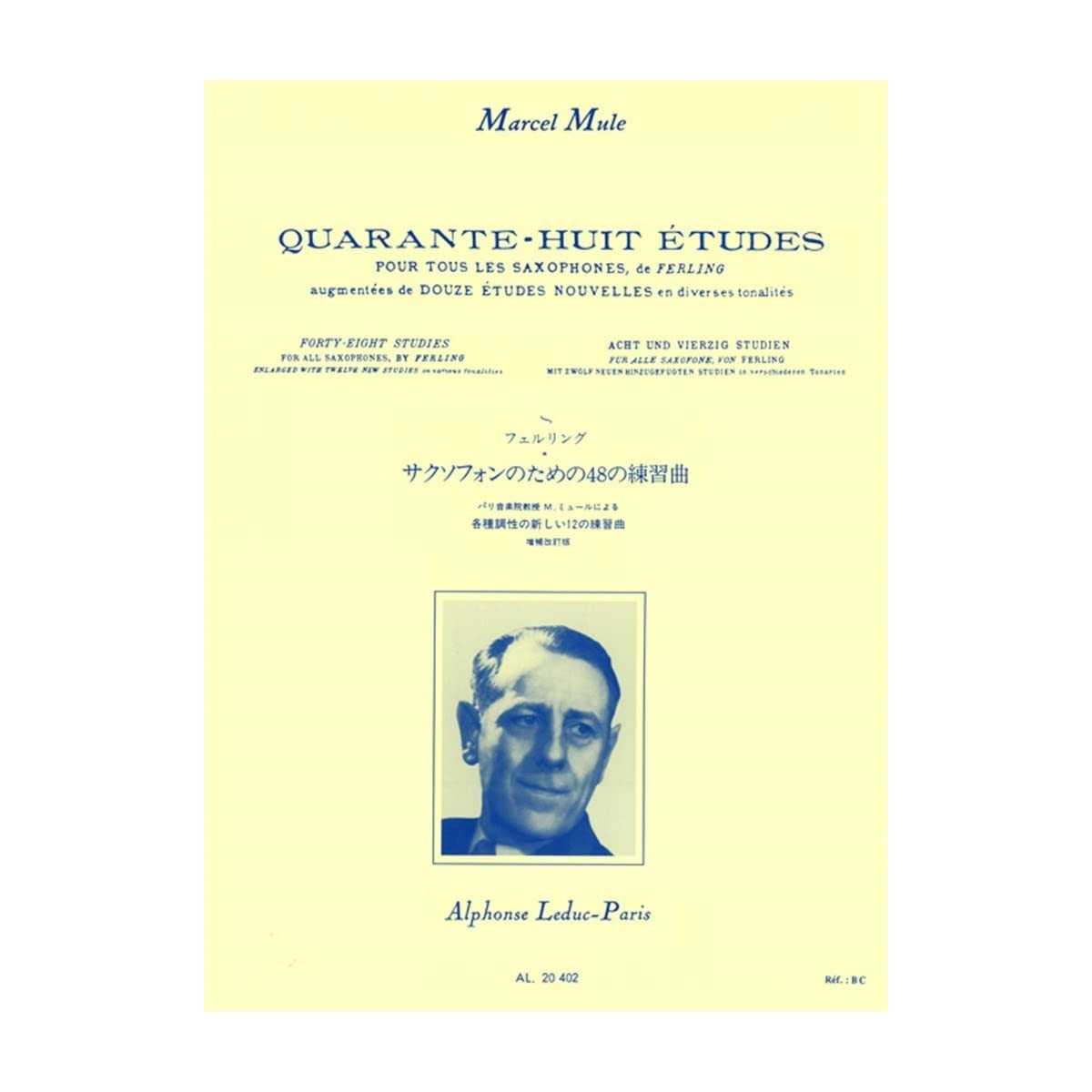 48 Etudes + 12 Etudes Nouvelles para todos los saxofones de Ferlin, F.W. por Mule, Marcel Ed. Leduc