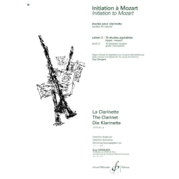 Initiation a Mozart Vol. 2: 15 études agréables para clarinete - Guy DangainEd. Gérard Billaudot
