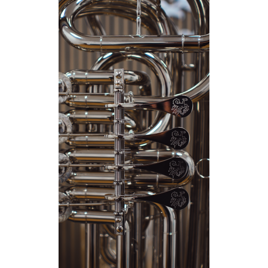 Tuba en Sib Wessex Overture niquelada 4 cilindros TB210N