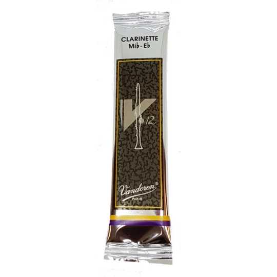 "Requinto V12 3 vandoren" refers to a type of reed for a clarinet or saxophone, specifically the Vandoren V12 reeds with a stren