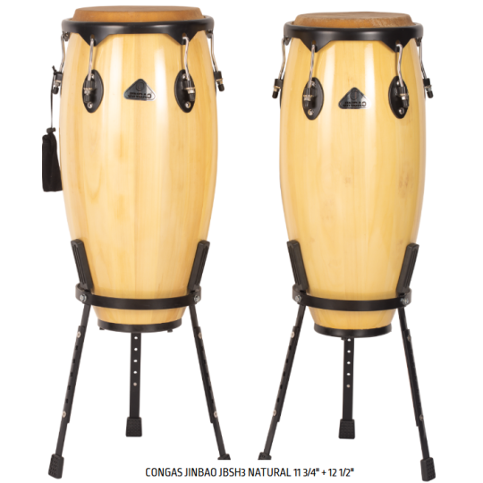 Set Congas Jinbao 11" Y 12 " Jbsh3 Natural Set Congas Jinbao 11" Y 12 " Jbsh3 Natural