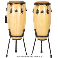 Set Congas Jinbao 11" Y 12 " Jbsh3 Natural