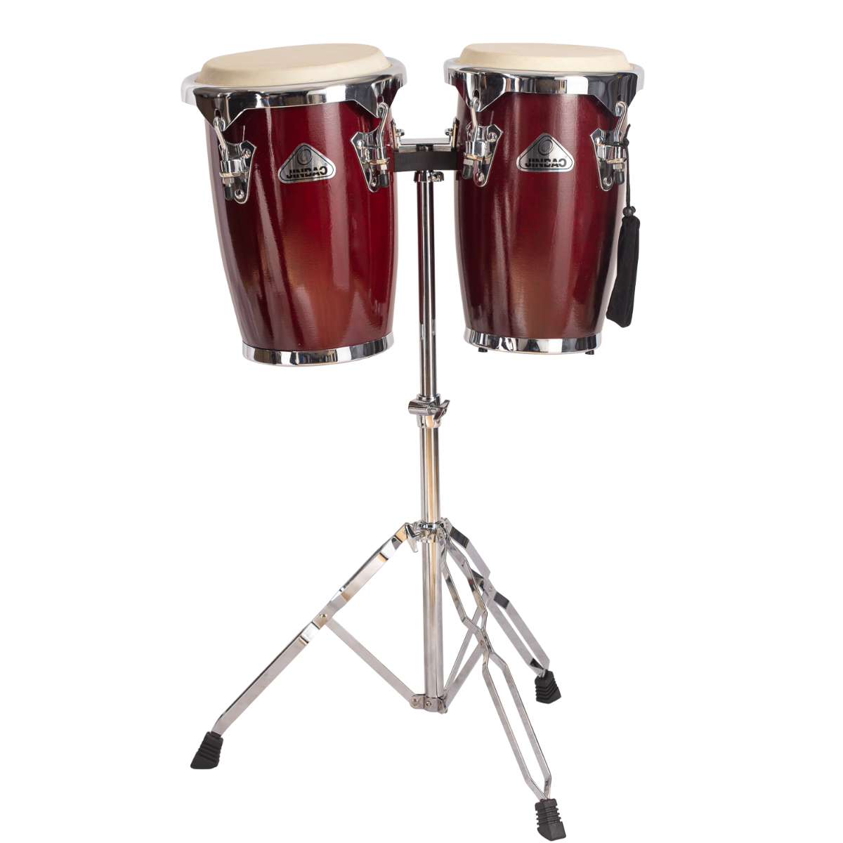 Set de congas Jinbao 8" + 9" acabado rojo