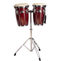 Set de congas Jinbao 8" + 9" acabado rojo