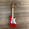 Keychain guitar Dire Straits - Mark Knopfler (red - wood)